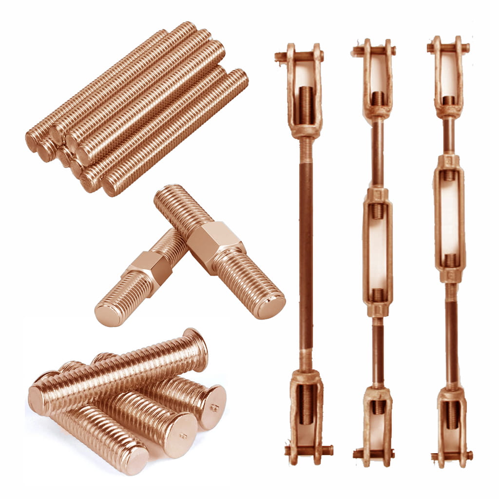 Copper Nickel 90/10 Threaded Rod Manufacturer – ASTM B151 Stud Rods UNS C70600