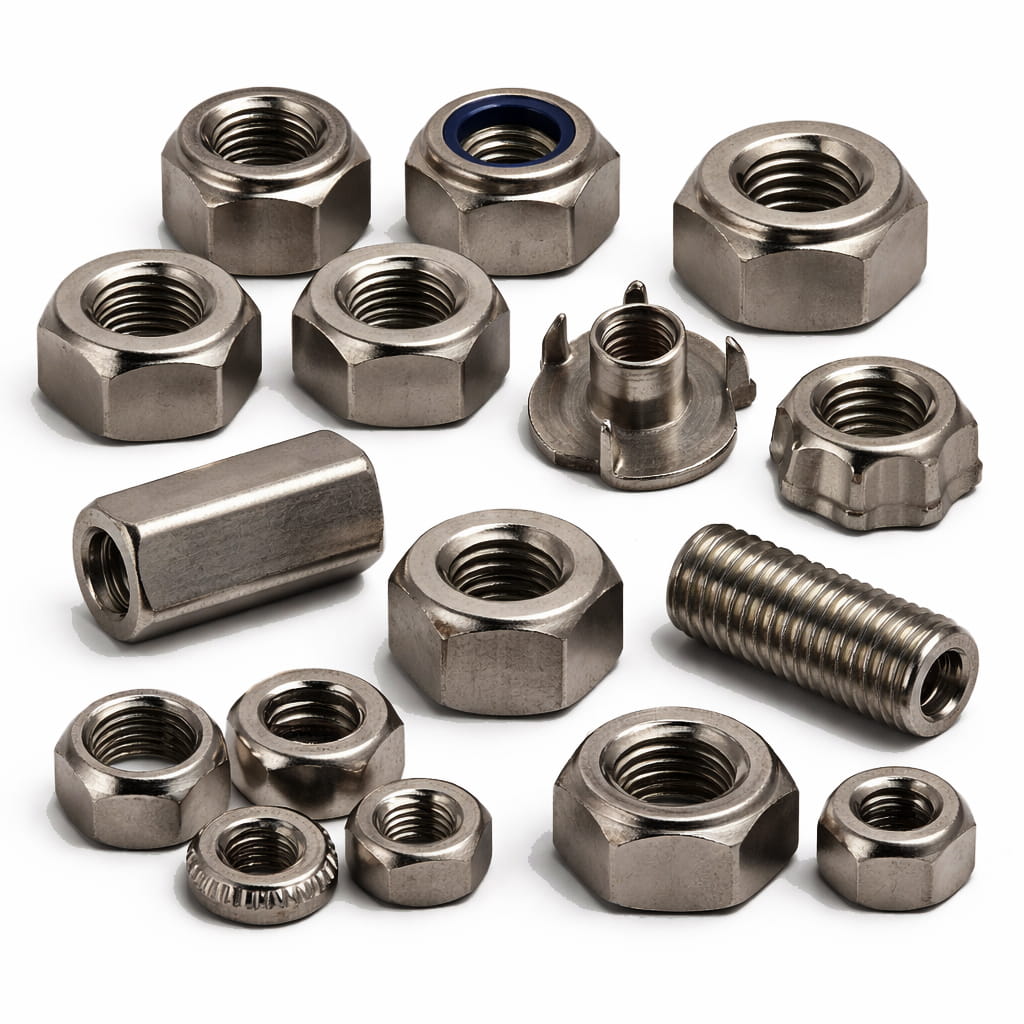 Titanium Alloy Nuts Manufacturer – Grade 2 & Grade 5 Hex Nuts, Lock Nuts, Coupling Nuts